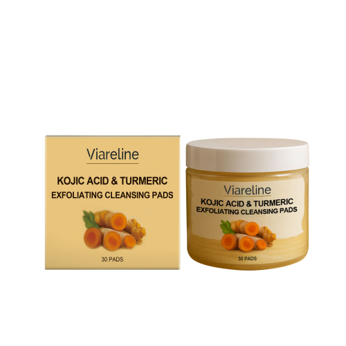 Viareline 姜黄去角质清洁垫片 温和清洁保湿呵护面部毛孔棉片